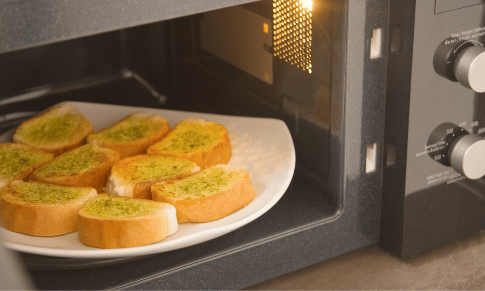 Microwave Garlic Bread