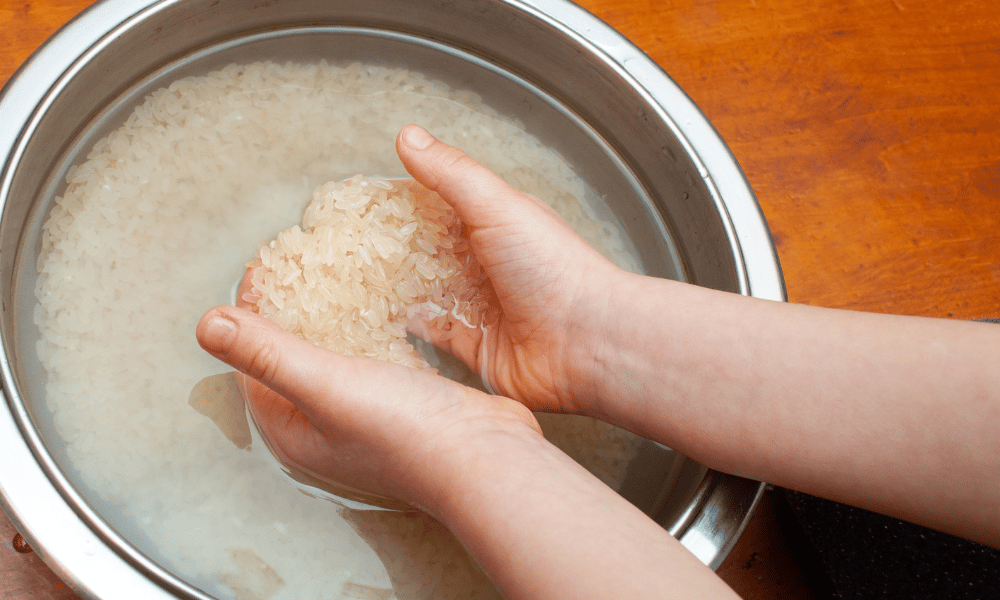 Washing Rice Before Microwaving