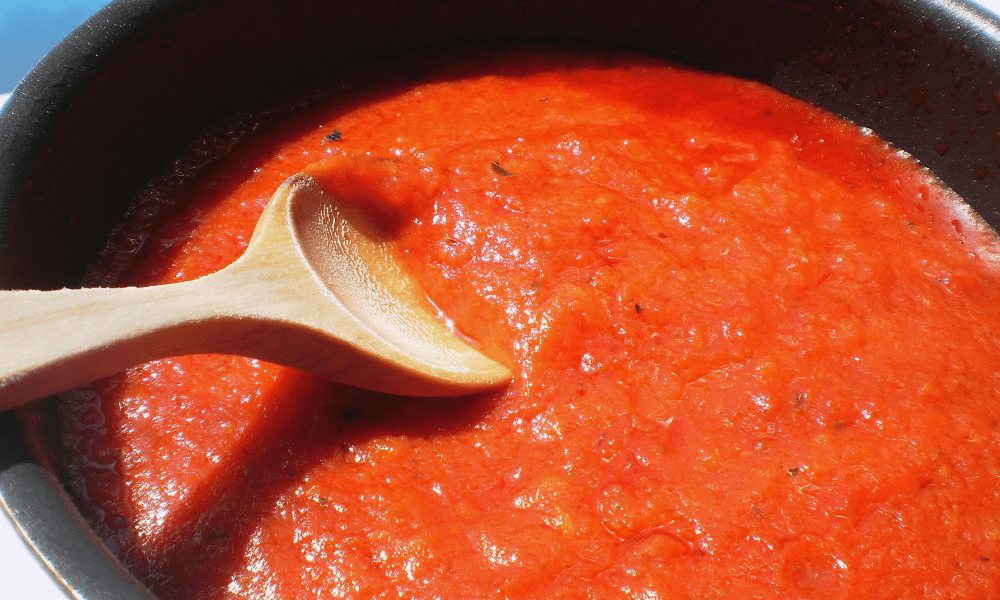 Tomato Sauce in a Pan