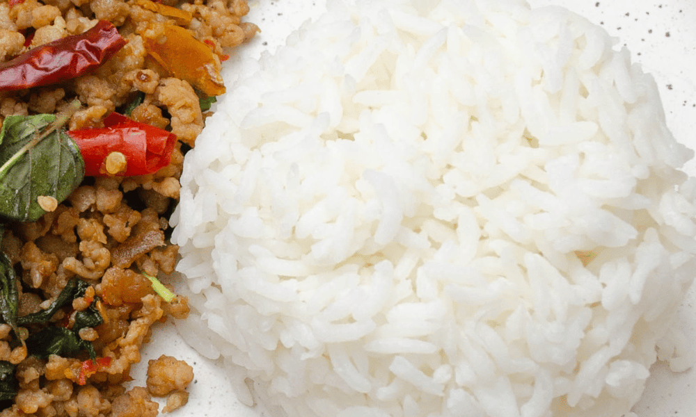 Jasmine Rice Served with Curry