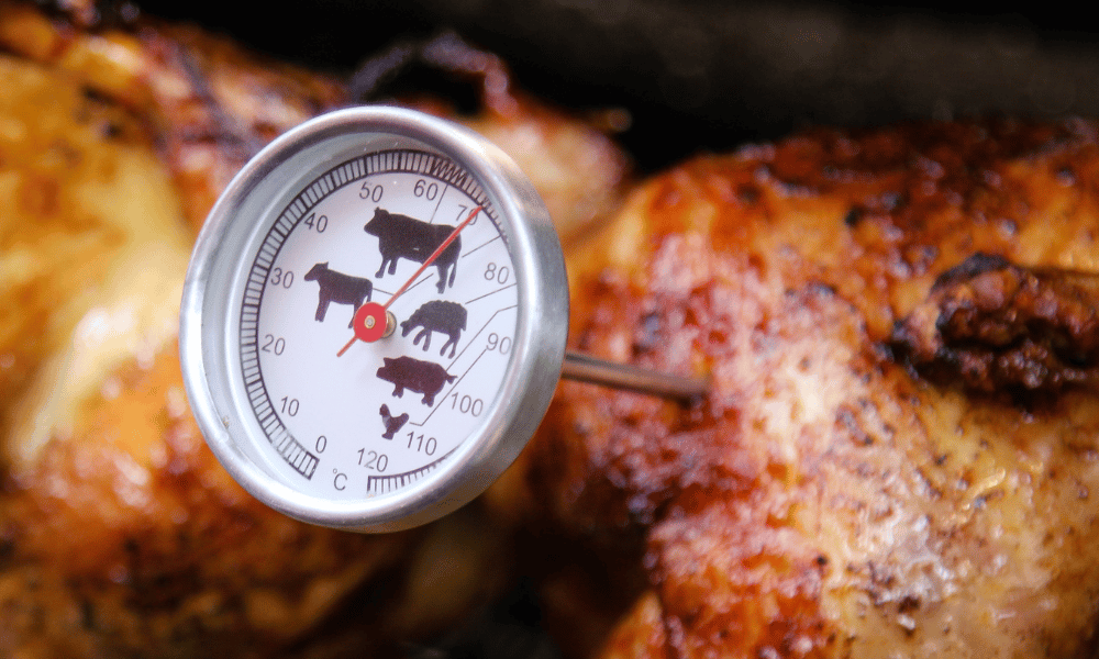Checking Chicken Temperature