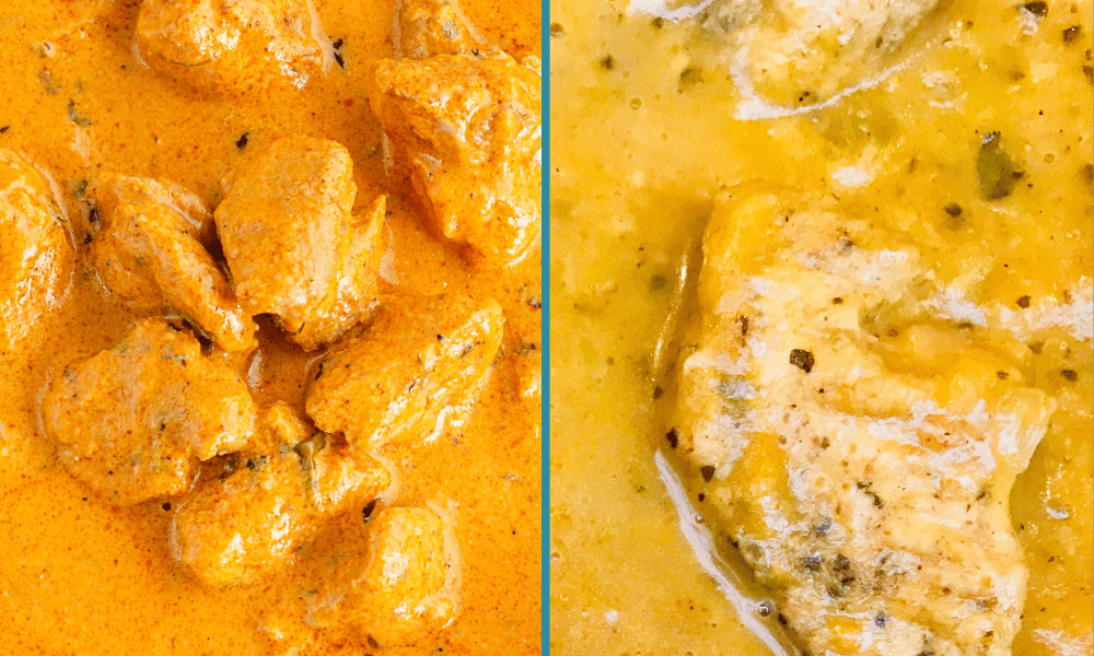 Butter Chicken vs Chicken Korma