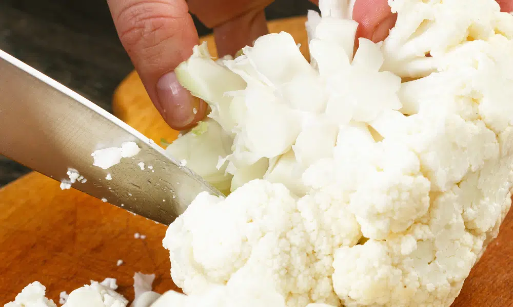 Preparing a Cauliflower for the Microwave