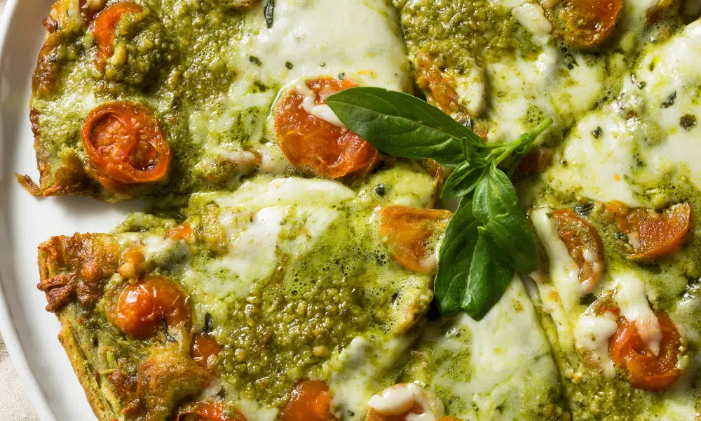 Pizza Topping With Pesto