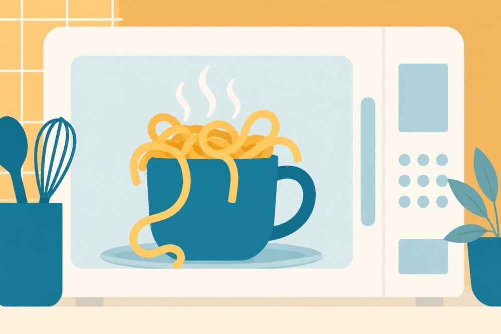 How to Microwave Pasta in a Mug