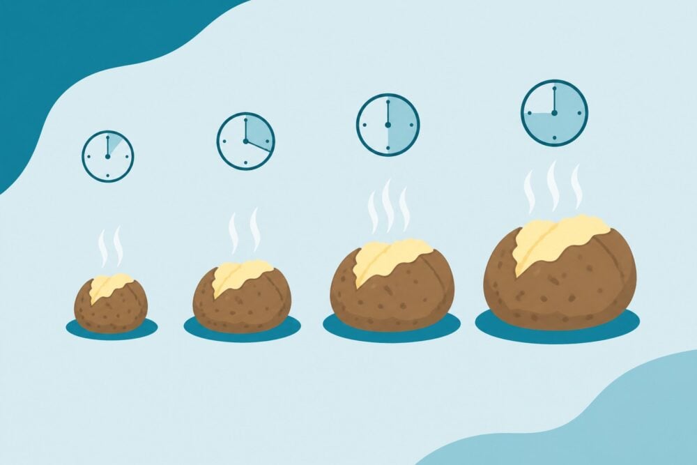 Microwave Cooking Times for Baked Potatoes by Size