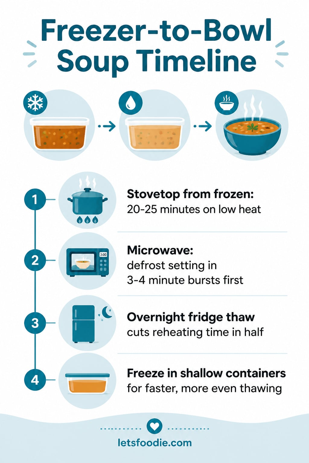 How to Reheat Soup on the Hob vs Microwave infographic